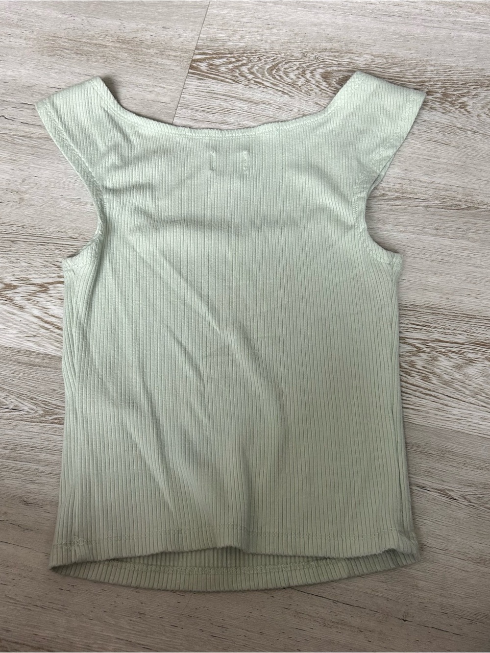 Green BDG Ribbed Crop Top - Picture 2 of 3